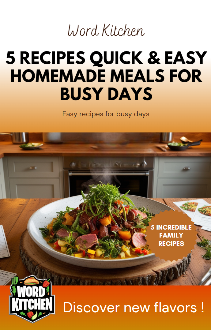 5 Recipes Quick & Easy Homemade Meals for Busy Days